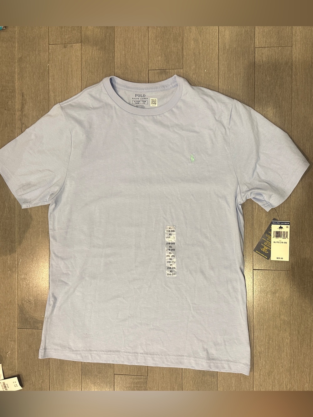 Polo Ralph Lauren Light Blue Crewneck Short Sleeve Tee